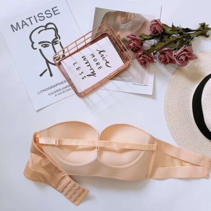 Ladies strapless non-slip gather Invisible Bras Strapless Seamless Dress Bra adjustment non-wireless dress bra - Image 55
