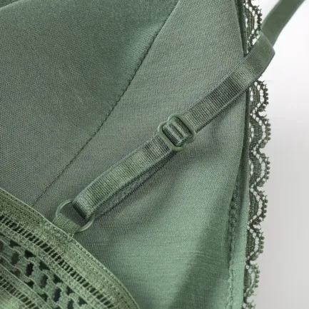 Women Lace Sports Bra Sets Seamless Underwear Backless Vest Panties Padded Ultrathin Bralette Female Briefs Sports Bra Set - Image 13