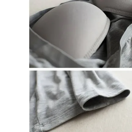 Bra Padded Basic T-shirt Women Modal Long Sleeve O Neck Solid Tee Shirt Built In Bra Casual Soft Breathable Tee Tops 2018 - Image 11