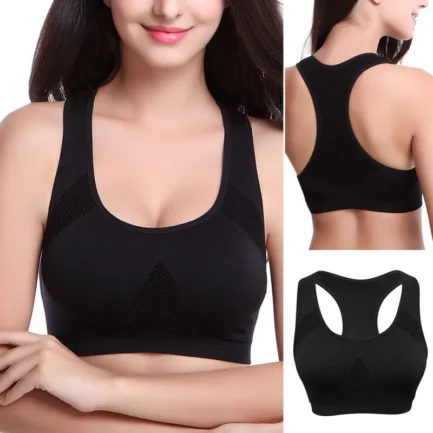 2XL Breathable Women Active Bra Professional Absorb Sweat Top Sports Bra Mesh Bras Push Up Padded Running Gym Fitness Tops - Image 8