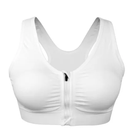 Women Sports Bra Front Zipper Closure Push Up Bras Shockproof Fitness Vest Removable Padded Wireless Tops Sports Tops Lady Bra - Image 11