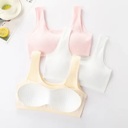 Cotton Sports Bra Women Push Up Solid Sport Tops Jogging Gym Fitness Running Yoga Girl Breathable Underwear - Image 7