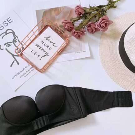 Ladies strapless non-slip gather Invisible Bras Strapless Seamless Dress Bra adjustment non-wireless dress bra - Image 56