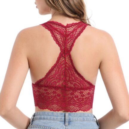 Women's Comfort Bra Front Buckle Seamless Vest Lace Bra Large Size Underwear Adjustable Sports Breathable Bra Beauty Back - Image 20