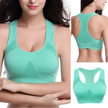 2XL Breathable Women Active Bra Professional Absorb Sweat Top Sports Bra Mesh Bras Push Up Padded Running Gym Fitness Tops - Image 10