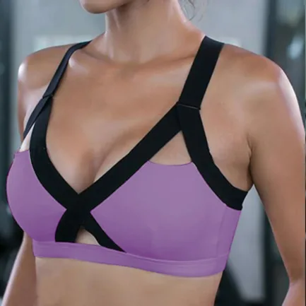 Fitness Sports Bra for Women Push Up Wirefree Padded Crisscross Strappy Running Gym Training Workout Yoga Underwear Crop Tops - Image 16