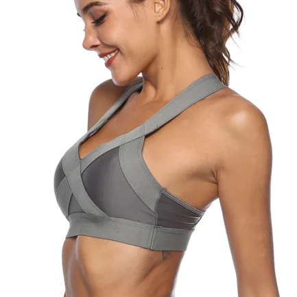 1PC Sports Bra High Stretch Breathable Top Fitness Women Padded for Running Yoga Gym Seamless Crop Bra Gradient Sport Bra - Image 9