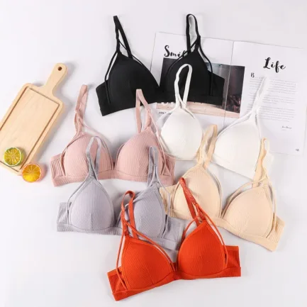 Cotton Underwear Seamless Sports Bra Comfort Breathable Wild Solid Color Bras Sexy Lingerie Women's Intimates - Image 7