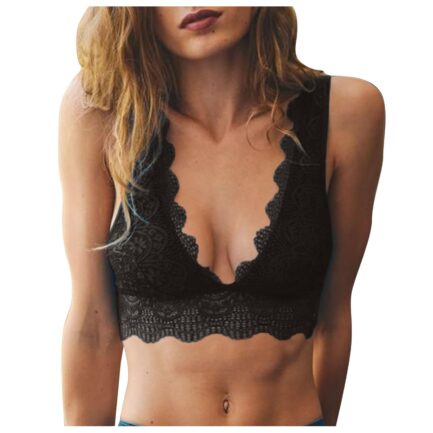 Women's Wireless Bra Sexy Lace Lingerie Push Up Bras Bralette Female Underwear Ladies Solid Crop Top бюстгальтер женский - Image 8