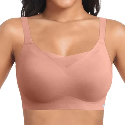 Non Wired Women'S Bras Padded Full Cup Bra Without Underwire With Padding Seamless Bustier Bralette Breathable Soft Lingerie
