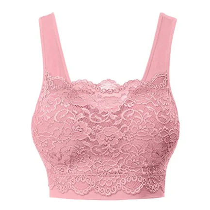Floral Lace Sports Push Up Bra For Women Sexy Wrap Chest Sleeping Underwear Women's Seamless Bra Fitness Yoga Sport Corset Tops - Image 16