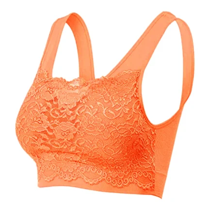 Floral Lace Sports Push Up Bra For Women Sexy Wrap Chest Sleeping Underwear Women's Seamless Bra Fitness Yoga Sport Corset Tops - Image 17