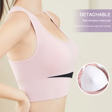 Sports Bras Women Push Up Top Fitness Vest Sports Top Seamless Wire Free Underwear Shockproof Yoga Bra Quick Dry Gym Sportswear - Image 11