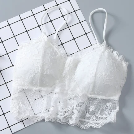 Bras For Women Summer Lace Bra With Pads Easy Comfort Bra Active Everyday Push Up Bralette Vest Wireless Brassiere Bra - Image 3
