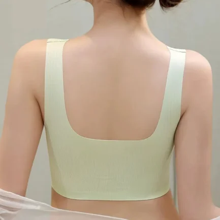 Front Lace Bras For Women Seamless No Underwire V Neck Push Up Bralette Tops Sexy Lingerie Brassiere Soft Comfort Breathable Bra - Image 4
