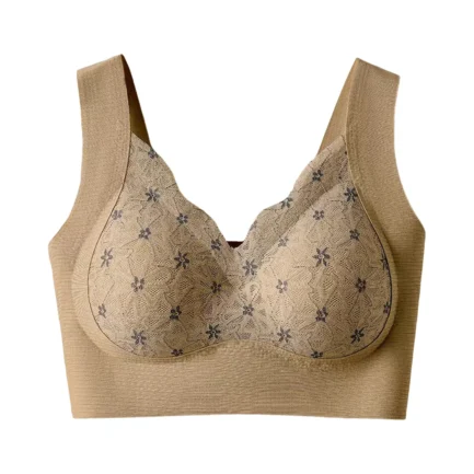 Front Lace Bras For Women Seamless No Underwire V Neck Push Up Bralette Tops Sexy Lingerie Brassiere Soft Comfort Breathable Bra - Image 10