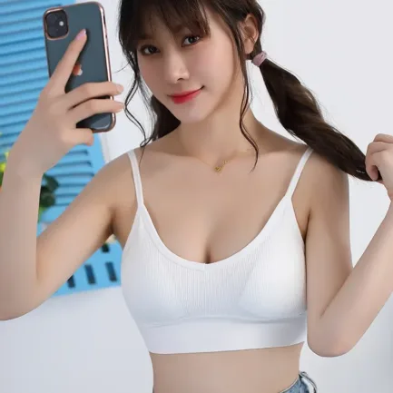 Sexy Cotton Bra Women's Underwear Seamless Wireless Bralette Soft Comfort Thin Sleep Tops Backless Bras Female Bralet Lingerie - Image 2