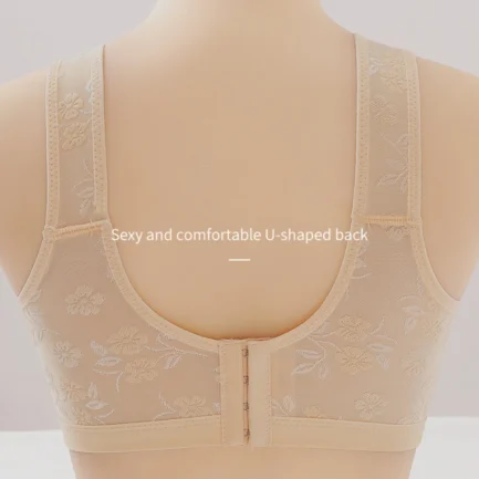 Plus Size Women Bandeau Bra Back Closure Brassiere Wirefree Bralette Full Cup Everyday Floral Bras Active Bras NEW - Image 9