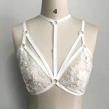 Sexy Lingerie For Ladies Floral Lace Bralette Bustier Crop Top Sheer Bra Shirt Vest Luxury Embroidered Mesh Underwear 일본여자속옷 - Image 15