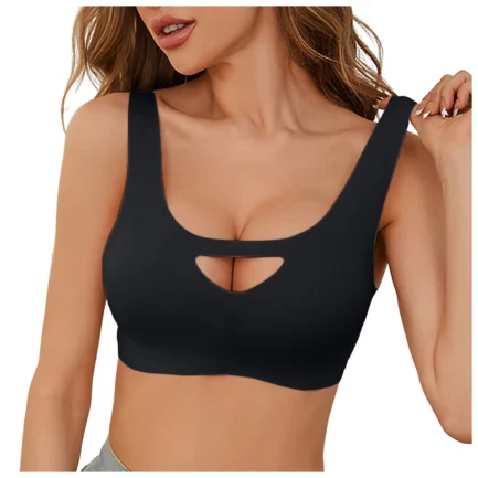 Women Comfortable Breast Controlling Underwear Yoga Light Sports Push Up Bra Large Size Breathable Comfortable Women Underwear - Image 9