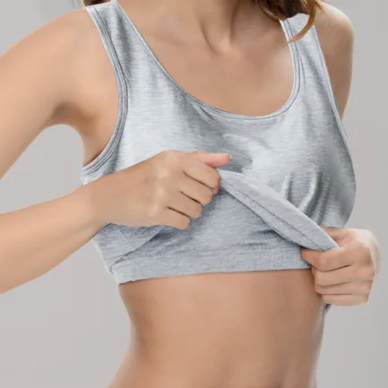 Solid Scoop Neck Casual Sleeveless Backless Crop Top With Built In Padded Bra Ribbed Slim White Sexy Basic T Shirt Ropa Barata - Image 3