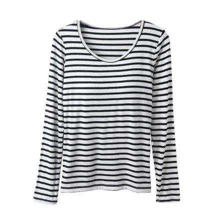 Womens Solid T Shirts Women 's T Shirt Bra Long Sleeve Pajama Yoga Top Padded Casual Top Tee Shirt With Women Thumb Hole Shirt - Image 9