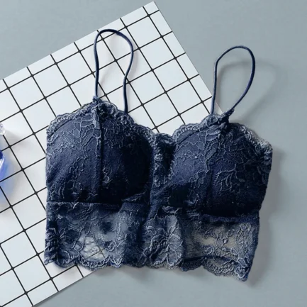 Bras For Women Summer Lace Bra With Pads Easy Comfort Bra Active Everyday Push Up Bralette Vest Wireless Brassiere Bra - Image 4