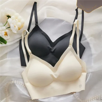 Strapless Underwear Women Invisible Bra Deep U Plunge Bras Backless Top for Dresses Sexy Lingerie with Transparent Strap Push Up - Image 22
