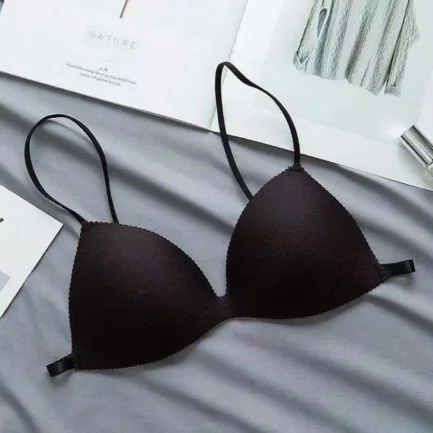 Woman's Nonwire Simple Sexy Lingerie Seamless Beautiful Back Underwear Girls Thin Comfortable Bra No Steel Ring Sexy Small Bra - Image 12