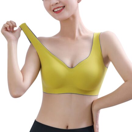 Womens Sports Bras Comfort Seamless Full Coverage Wireless Bras Yoga Sleep Underwear No Underwire Gathered Push Up Bras Tube Top - Image 11