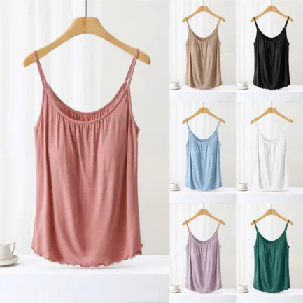 Sexy Casual Tanks T Shirt Strapless Tube Tank Top For Women Sleeveless Tops With Built In Bras Shelf Bra Padded Shirt Underwear - Image 7