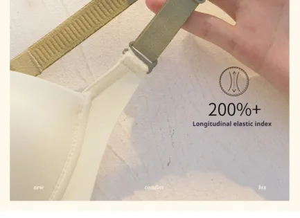 1 Piece Colorblock Wireless Bra Comfy & Breathable Push Up Intimates Bra Women's Lingerie & Underwear - Image 13