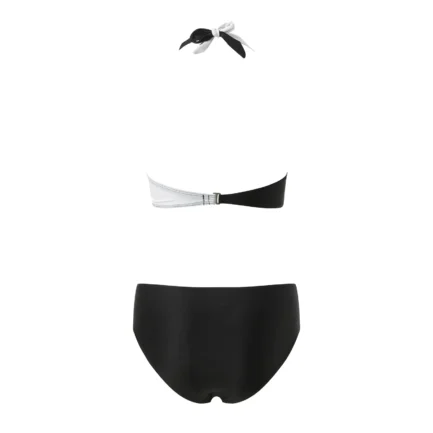 Women Split Swimwear Block Color Prints Swimsuit Ladies Push Up Padded Bra and Low Waist Triangle Panty Two Piece Swimwear - Image 10