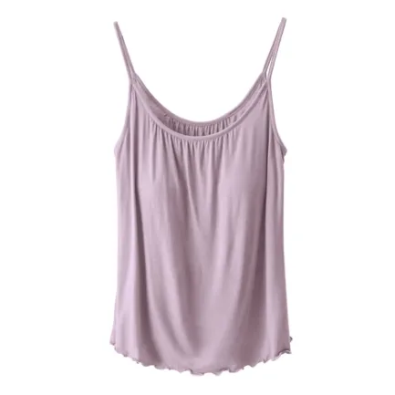 Sexy Casual Tanks T Shirt Strapless Tube Tank Top For Women Sleeveless Tops With Built In Bras Shelf Bra Padded Shirt Underwear - Image 9