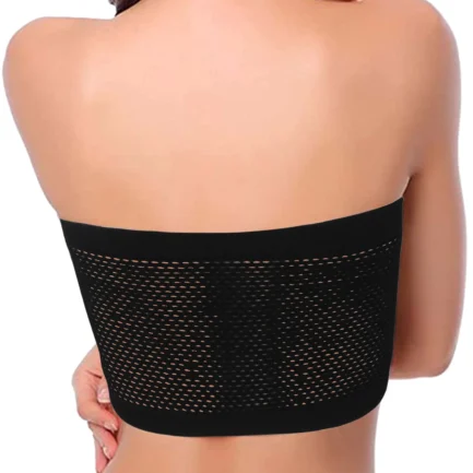 Sleep & Lounge Bras 3 Pieces Womens Non Padded Bandeau Sprots Bra Strapless Convertible Bralettes Basic Layer Top ملابس داخلية - Image 4