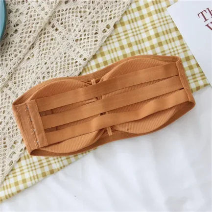 Sexy Women's Strapless Bra with Removable Pads Underwear Tube Top Girls Invisible One-piece Backless Lingerie Cropped Tanks - Image 18
