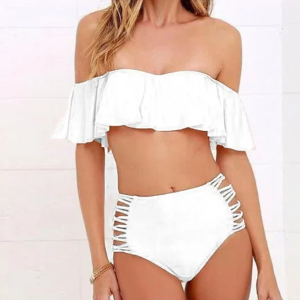 Womens Bathing Suits Two Piece Shorts Push-Up Suit Swimsuit Padded Bandage Bra Bathing Set Bikini Backless Strapless Bikini 수영복 - Image 3