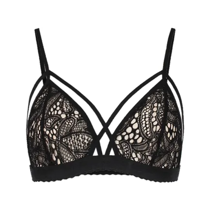 Sexy Underwear Bralette Crop Tops Women Halter Neck Push Lace Bustier Sexy Lingerie Corset Bandage Bralette No Steel Ring Bras - Image 11