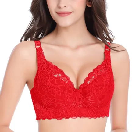 Womens Sexy Lace Gathered Bra Straps Breast Cup Underwear (no Underwire) Breast Milk Cups for Bra Strapless Bra for Women - Image 9
