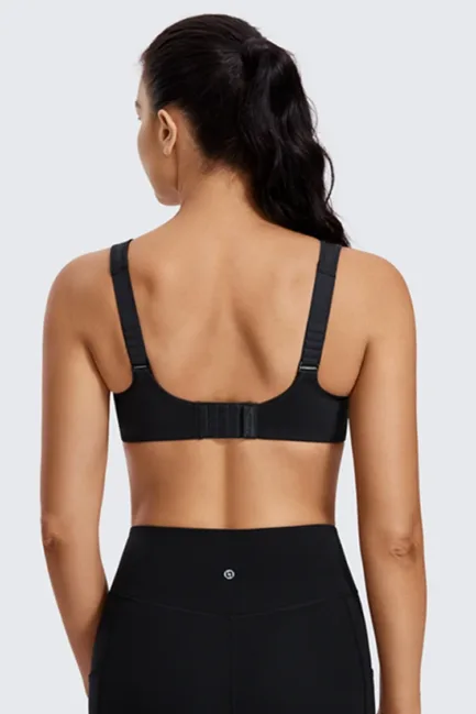 Sports Bras Gym Black White Women High Impact Support Underwire Full Coverage Lightly Padded Fitness Workout Running Underwear - Image 15