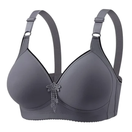 2024Womens With Support And Lift Plus Size Bras,Comfort Full Coverage Everyday Bras Breathable Wireless Elegant Big Breasts Bra - Image 11