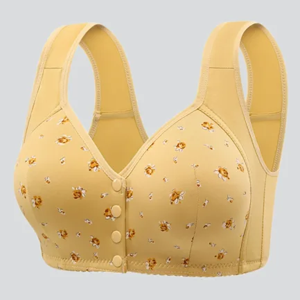 Women'S Front Opening Fixed Cup Underwear Plus Size Non Steel Ring Tank Top Bra Underwear Plus Sized Sports Breathable Bra - Image 15