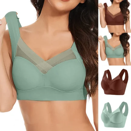 Large Size Push Up Bra For Women High Stretchy Lace Patchwork Sexy Brassiere Soft Seamless Underwear Gathered Sporty Bra 6XL - Image 7