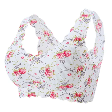 2024 New Bra Plus-Size Women'sBra Silk With Ice Print Sexy Unblemished Floral Underwear Floral Art Style With Support And Lift - Image 10