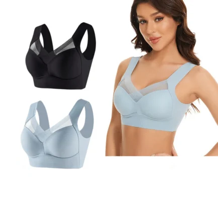 Womens Bras Comfortable Push Up 2pc Women's Large Strapless Lace Tank Top Underwear Thin Side Fold Side Breast Gather Adjustable
