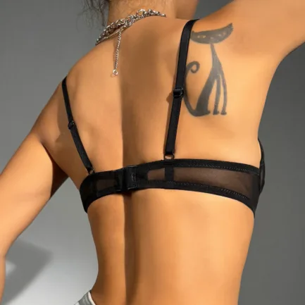 Black Women's Thick Bra large size Plus Size 5XL Bra Cotton Gathered Steel Ring Push-up Vest Crop Wire Frees Bra Lingerie - Image 3