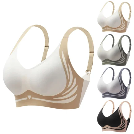 Lifting Anti-Sagging Wireless Push-Up Bra Women'S Widened Back Smoothing Bras Adjustable Summer Thin Brassiere Underwear - Image 6