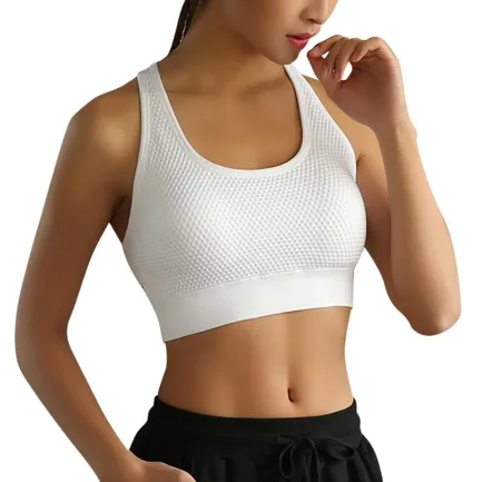 Cut Out Beauty Back Sports Bra High Elastic Knit Top Melon Sports Bra Cropped Yoga with Bra Molded Sports Bra Women Sports - Image 10