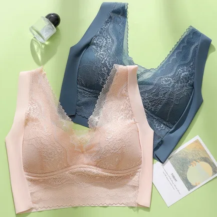 UBAU Sexy Seamless Lace Underwear Bra For Women Push Up Top Women's Bra Plus Size Bralette Large Size Brasier Without Underwire - Image 2