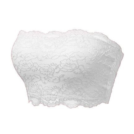 Ladies Sexy Chest Wrapping Bra Women Plus Size Seamless Lace Underwear Women Strapless Solid Color Briefs Sexy Lingeries трусы - Image 12